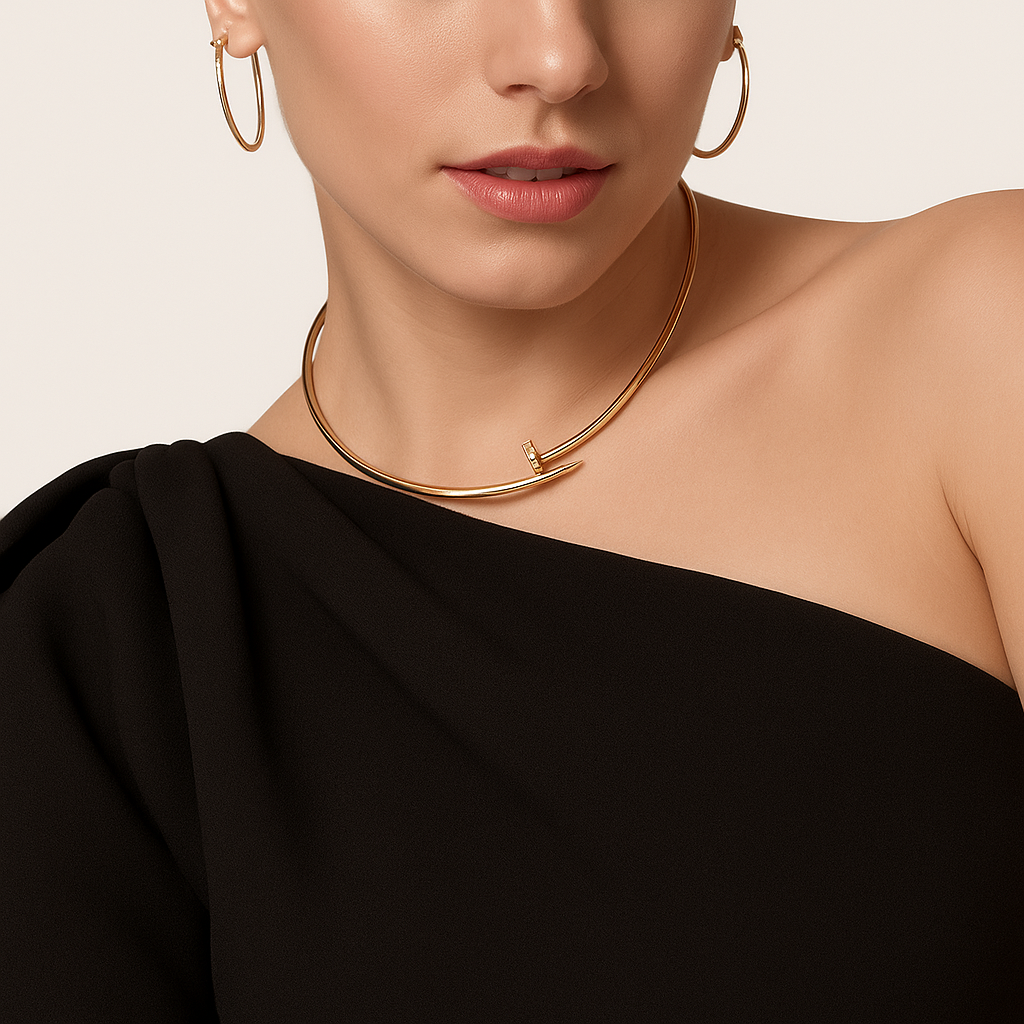 SPIJKER Halsketting met Zirkoon