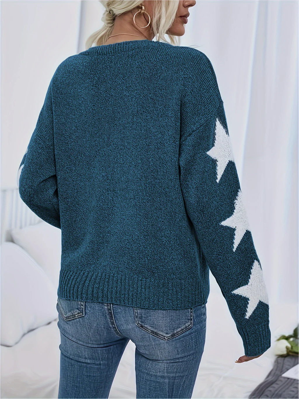 COZY STAR KNIT SWEATER